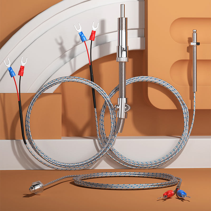 Компактный датчик температуры промышленного класса с винтовым креплением из нержавеющей стали, зонд PT100K (M6/M8), термопара